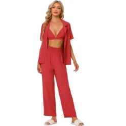 Cheibear Womens Pajama Sets Short Sleeve Shirt Long Pant Sleevewear Nightshirt PJ Set -Cheibear Sales Store GUEST ccc44762 4d05 48f5 ae4b cdf0234ed52f