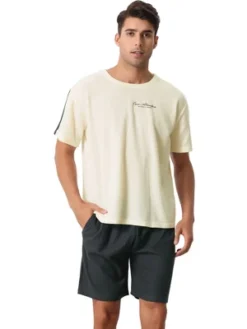 Cheibear Men's Sleepwear Short Sleeve T-Shirt With Shorts Cute Print Couple Pajama Sets 11 Cheibear Men's Sleepwear Short Sleeve T-Shirt With Shorts Cute Print Couple Pajama Sets -Cheibear Sales Store GUEST d8e940bc 63e1 48fb 98da dbfabce281ae