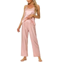 Cheibear Womens Satin Lounge Solid Color Cami Tops With Pants Sleepwear Pajamas Sets 11 Cheibear Womens Satin Lounge Solid Color Cami Tops With Pants Sleepwear Pajamas Sets -Cheibear Sales Store GUEST d96a1727 e27c 4794 a4c8 ae5ee352c8d5