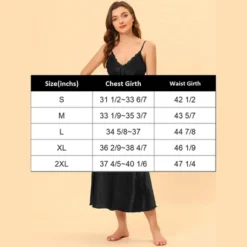 Cheibear Womens Pajama Dress Spaghetti Strap Nightdress Cami Lounge Satin Nightgowns 15 Cheibear Womens Pajama Dress Spaghetti Strap Nightdress Cami Lounge Satin Nightgowns -Cheibear Sales Store GUEST de9c9777 160a 422d 8e7f 12c148f74cdc