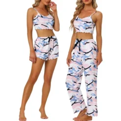 Cheibear Womens 3pcs Sleepwear Cute Print Lounge Pants Camisole With Shorts Pajama Set -Cheibear Sales Store GUEST deac4566 9f23 485d 95c4 9e27c82af0d4