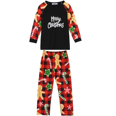 Cheibear Christmas Sleepwear Long Sleeve Tee With Pants Lounge Family Pajama Sets 1 Cheibear Christmas Sleepwear Long Sleeve Tee With Pants Lounge Family Pajama Sets