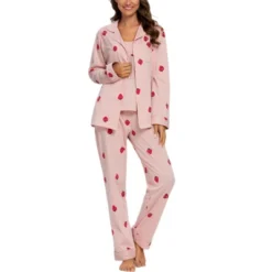 Cheibear Womens 7 Piece Print Pajama Set Button Down Shirt Cami Top And Long Pants Nightwear Sleepwear PJ Sets -Cheibear Sales Store GUEST e1e2e359 4364 4360 a5b3 c50b99e93cd4