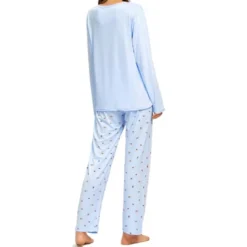 Cheibear Womens Sleepwear Lounge Heart Print With Pants Long Sleeve Pajama Set -Cheibear Sales Store GUEST e572c0df 8a7e 4999 9f57 07bdcae2141d