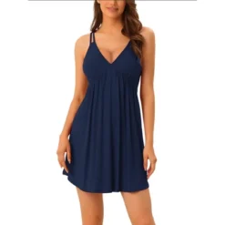 Cheibear Women's Sleeveless Nightgowns Sleepwear Chemises Lingerie V Neck Pajama Dress 19 Cheibear Women's Sleeveless Nightgowns Sleepwear Chemises Lingerie V Neck Pajama Dress -Cheibear Sales Store GUEST edba1c27 42f1 48cf 941b d3ae5ecf4d40