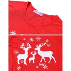 Cheibear Christmas Deer Loungewear Long Sleeves Tee And Deer Pants Family Pajama Sets -Cheibear Sales Store GUEST f10cd488 3374 4323 b1c2 4ccb61843e7c
