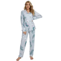 Cheibear Womens Sleepwear Lounge Cute Print Nightwear With Pants Long Sleeve Pajama Set -Cheibear Sales Store GUEST f99adac9 b1e5 4608 91e3 3cc60d955225