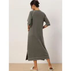 Cheibear Womens Zipper Front Housecoat With Pockets Long Robes -Cheibear Sales Store GUEST f9c91cc3 4bca 4b8f a24b 368960fc8a6f