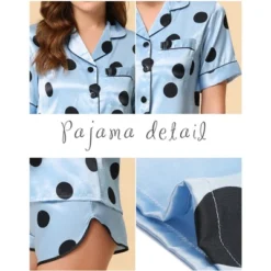 Cheibear Women's Silky Satin Polka Dots Nightwear With Shorts Lounge Set 13 Cheibear Women's Silky Satin Polka Dots Nightwear With Shorts Lounge Set -Cheibear Sales Store GUEST fd73aa62 7ea2 4a5f 9bc9 d84da2223637