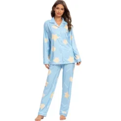 Cheibear Womens Sleepwear Lounge Cute Print Nightwear With Pants Long Sleeve Pajama Set -Cheibear Sales Store GUEST fe225905 1628 4ed0 9012 8e125143e5d4