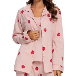 Cheibear Womens 7 Piece Print Pajama Set Button Down Shirt Cami Top And Long Pants Nightwear Sleepwear PJ Sets -Cheibear Sales Store GUEST ff2fd10a c8bc 4926 9515 0da1e40fd1f6