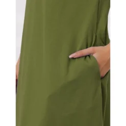 Cheibear Women's V Neck Short Sleeve Long Nightgown Lounge Dress With Pocket -Cheibear Sales Store GUEST ff990d22 54c7 445a bfae 60475ff20133